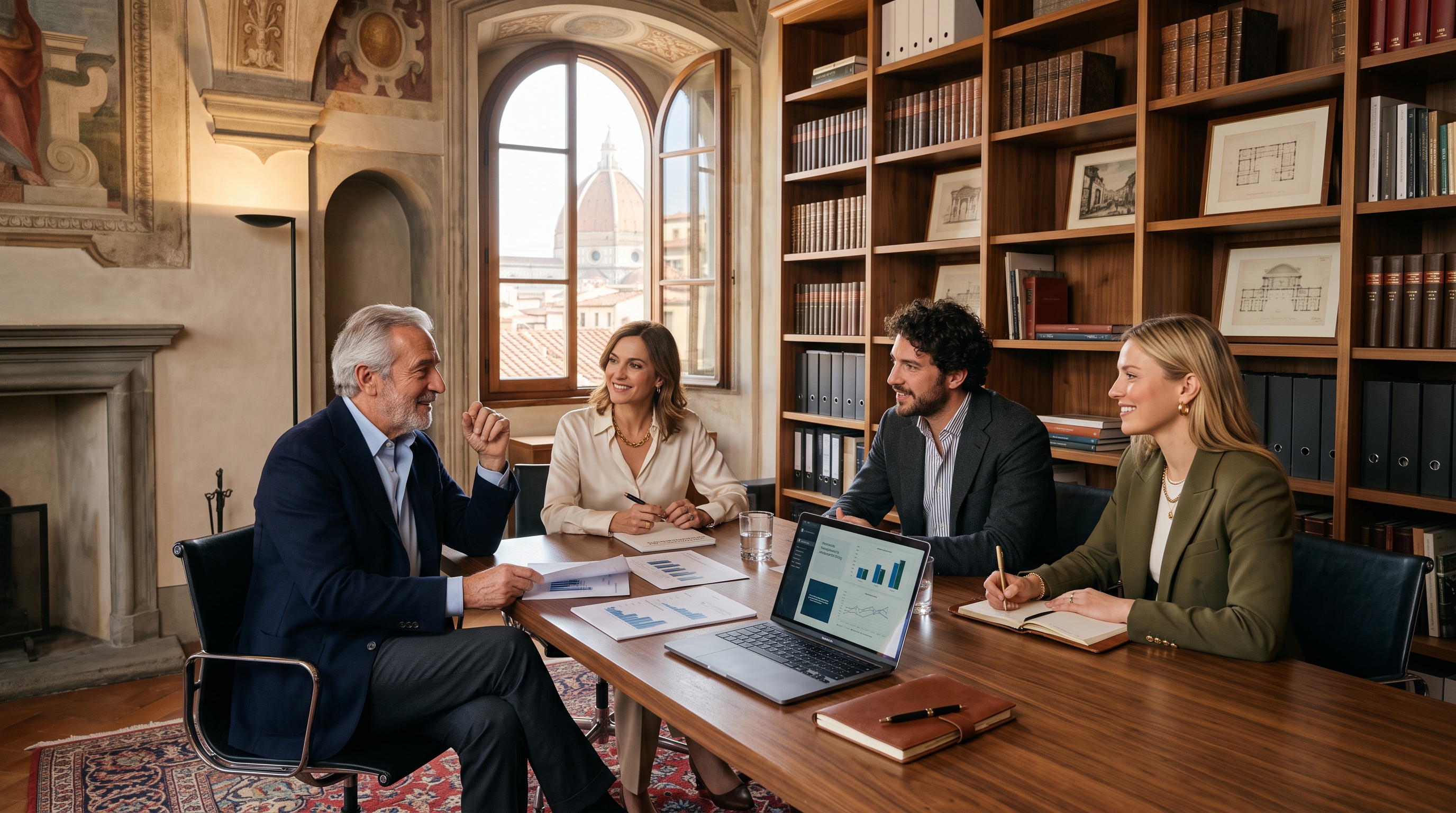 La famiglia Donina riunita per il passaggio generazionale e la continuità dell'impresa